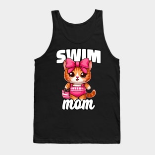 Swim Cat Mom Tank Top